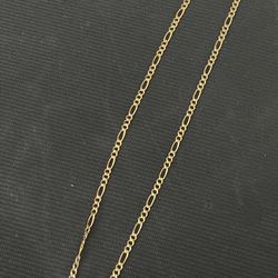 14k figaro chain