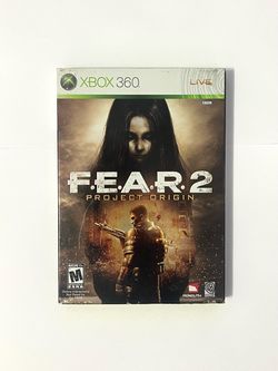 F.E.A.R. 2 Project Origin (Xbox 360,  2009) Complete & Tested W/ Cover CIB