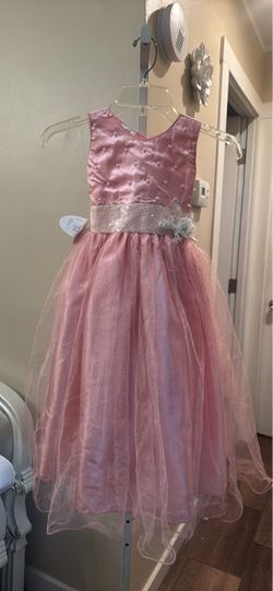 Girls Pink Formal Tulle Dress