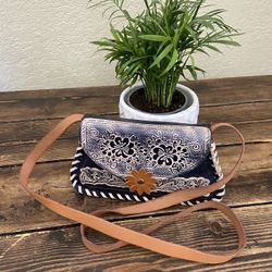 Mexican Leather Small Crossbody Purse