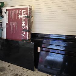 14 Large TVs (50–86") – Sony / LG / Samsung – 2× 77" OLED – Parts / Repair Lot