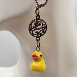 Rubber Duck Leverback Earrings