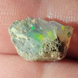 3.45ctw Natural Ethiopian Fire Opal Rough Gemstone 