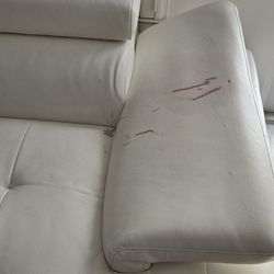 City Furniture White Sectional Sofa