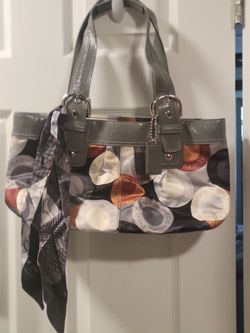 Coach Purse BRAND NEW Satin with Leather