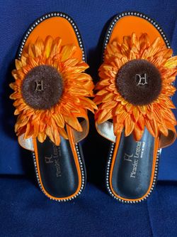 Authentic Flenziec  Lensoni Sunflower Sandals Leather