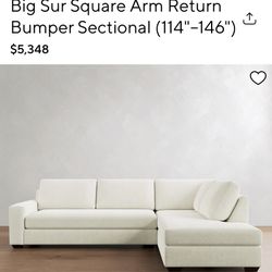 Pottery Barn Big Sur Square Arm Couch