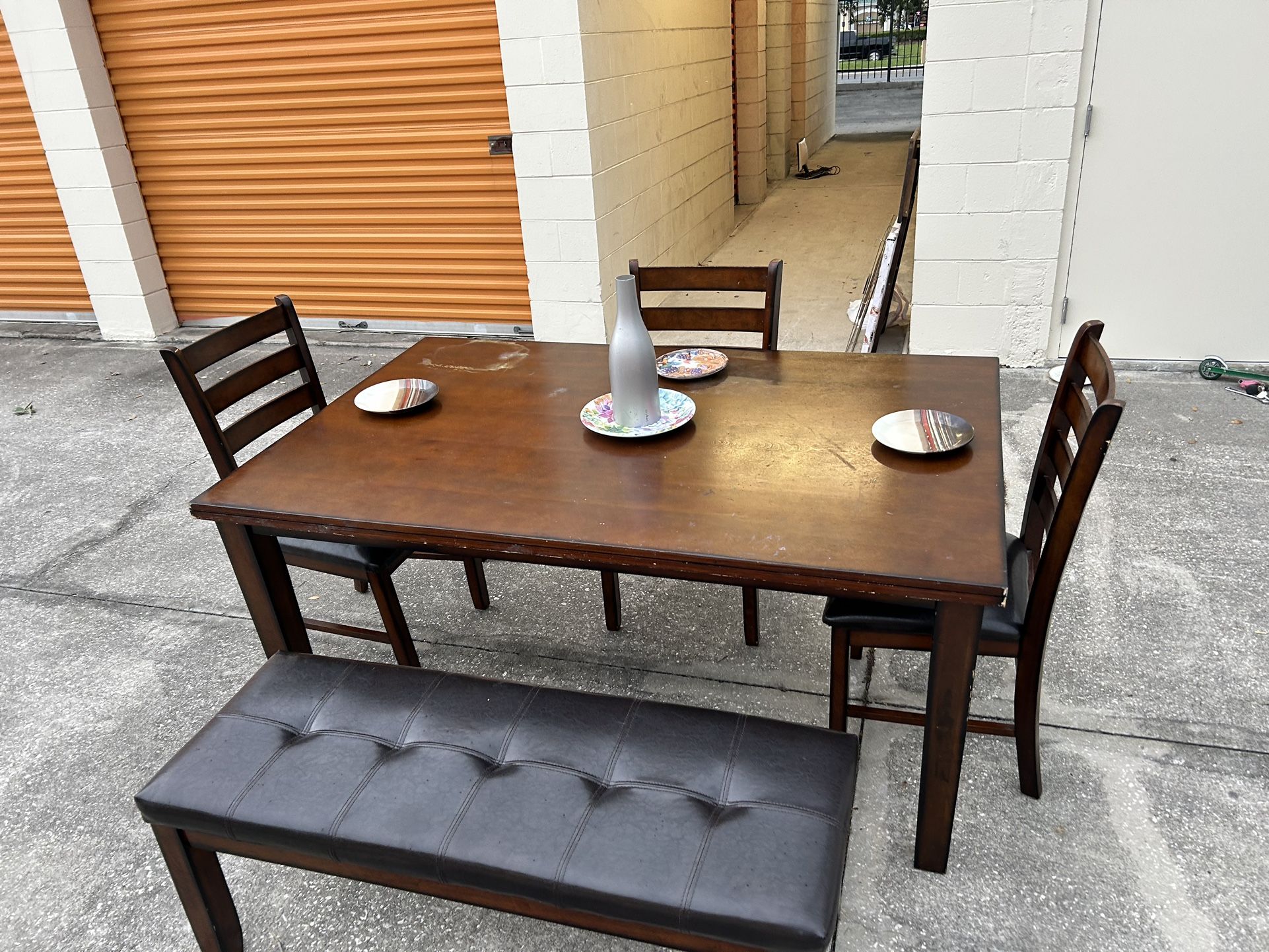 Dining Set $249 ππππ Good Condition, Delivery, Furniture, Dining Room And Kitchen Furniture, Table, Chair, Bench, Set, Modern, House And Kitchen