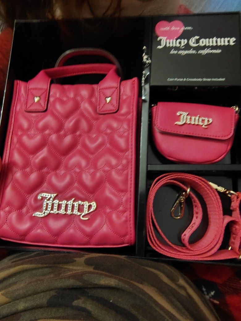 Juicy Couture Coin Bag And Side Purse....Bolsa Para Los Monedas Y Bolsa Para Emcargar De Lado