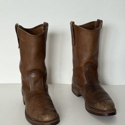 Red Wing Pecos Boots Brown Leather 1178 Size 6.5 D Made in USA