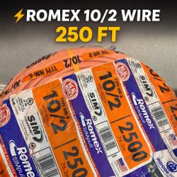 ROMEX 10/2 Wire 250ft NM-B Copper Electrical Cable