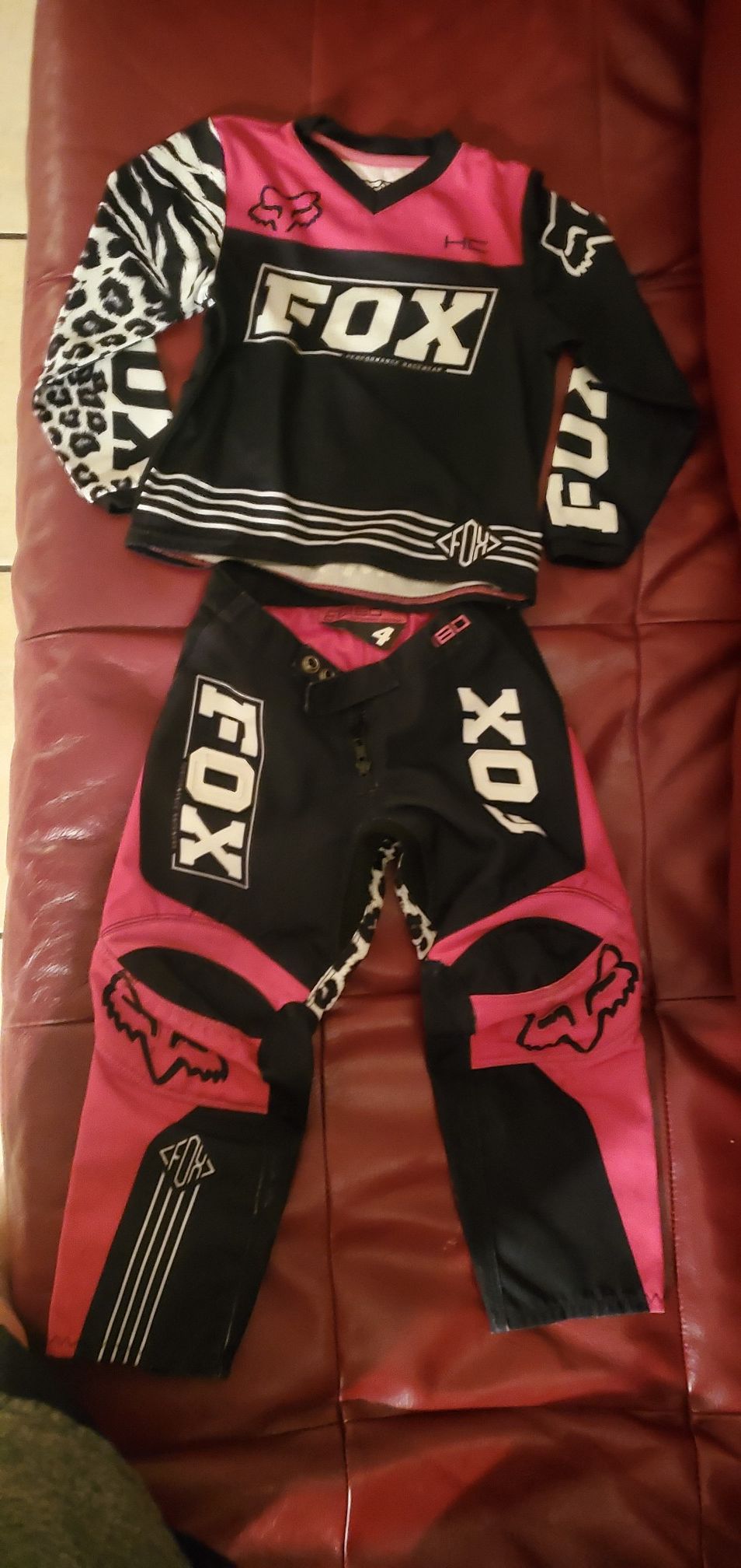 Fox off roading suit sz 4 toddler