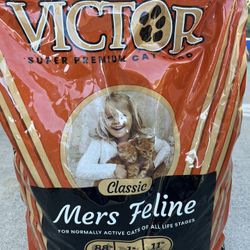 Dry Cat Food, Victor brand Mers Classic, 15 lb Bag