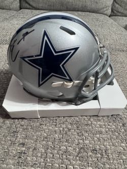 Demarcus Lawrence Signed Autograph Dallas Cowboys Speed Mini  Helmet (JSA Coa)
