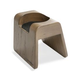 Lovesac Angled Side Drink Holder: Weathered Grey