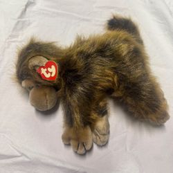 Vintage 90s Ty Monkey Plush Toy Cha Cha Stuffed Animal beanie baby Plushie kids