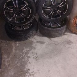 tires and a tow hitch thing