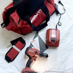 Hilti SF 6H-A22 21.6V Cordless Hammer Drill with Battery, Charger, Manuals, Tool Bag 