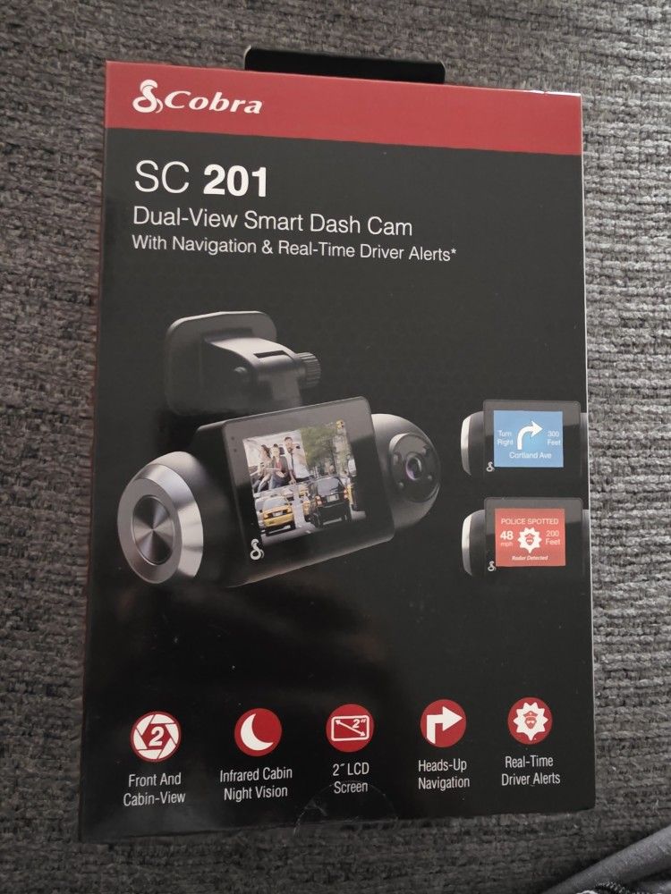 Cobra SC 201 Dual-View Smart Dash Cam