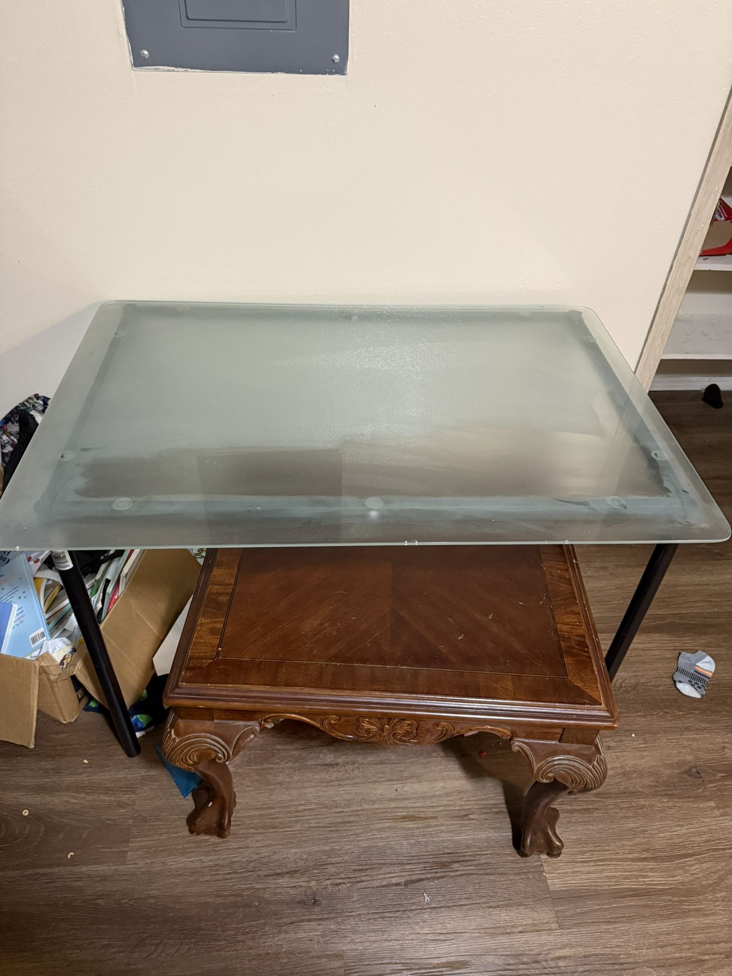 Glass Top Table