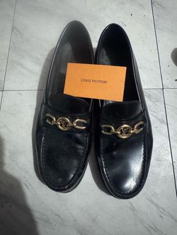 Louis Vuitton Black Leather Loafers