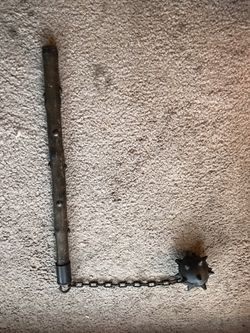Medieval mace Spiked ball and chain