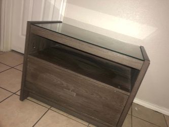 Glass Top and Drawer