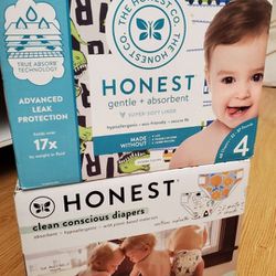 Honest Size 4 Diapers $20 Each Box