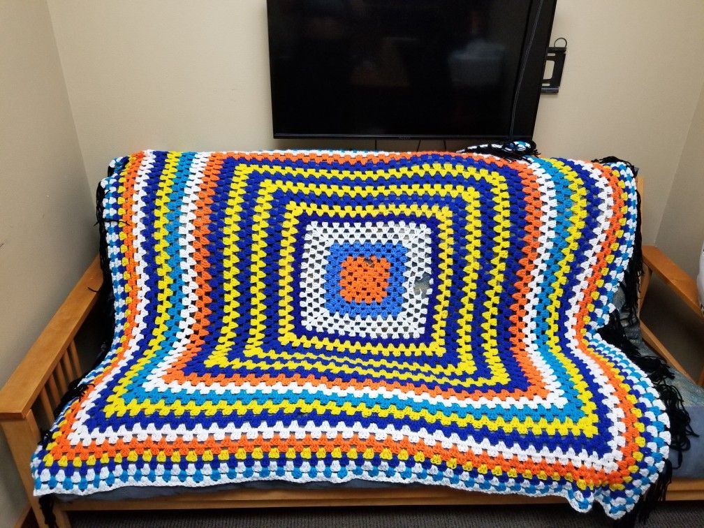 Crochet Blanket Multicolor