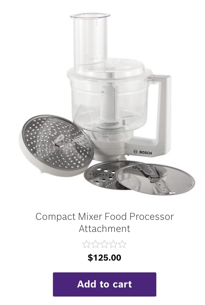 Bosch Attachments and Accessories: Compact Mixer