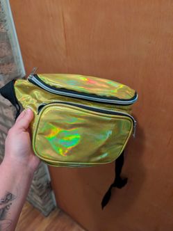 Yellow Holographic Fanny Pack