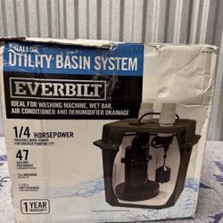 🔥1/4 HP Pre-Plumbed Sink Tray System Sump Pump (Retail $370)