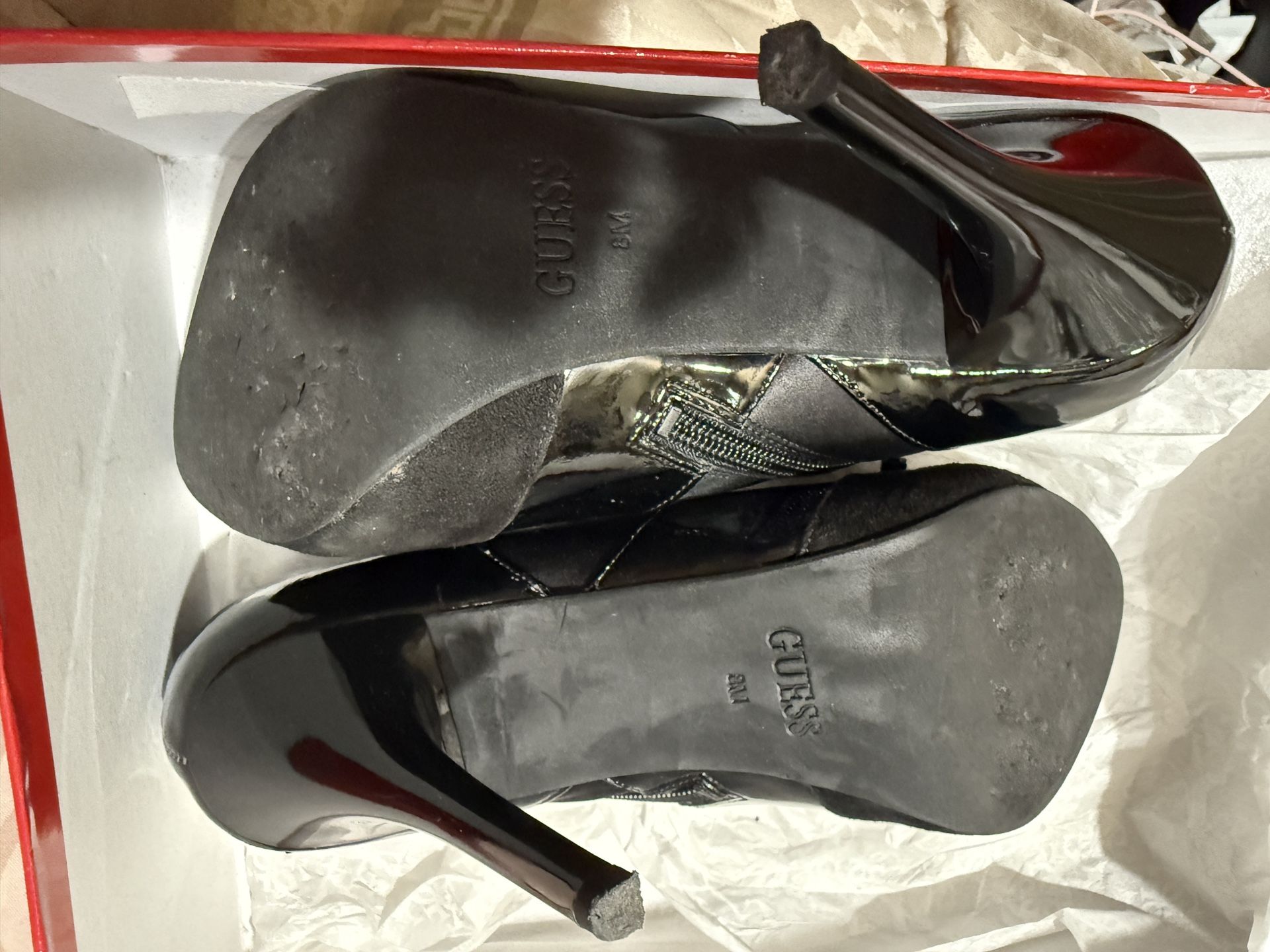 Guess Ankle Black Boots 8.5