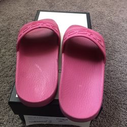 Gucci Pink Slides Size 38