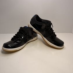 Nike SB Dunk Low Pro Black Patent Leather 304292-021 Size 10.5 w/ Box