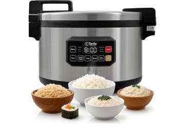 Commercial Large Multi-Function Rice Cooker - Professional 64 Cup Cooked (32 Cup Uncooked) Rice Maker Cooker With Non Stick Pot & Hinged Lid - Brown R