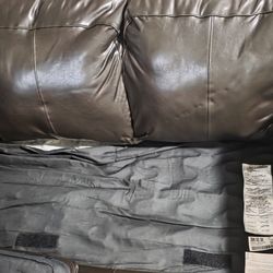 Brown Leather Couch