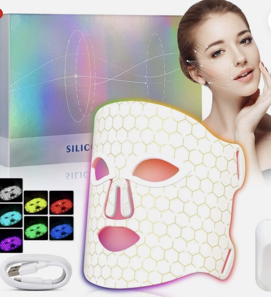 LED FACE+ NECK THERAPY MASK - 7 COLORS