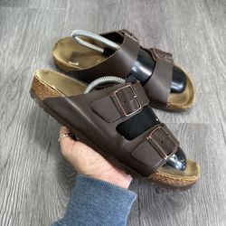 Birkenstock Arizona Leather Sandal Black Size Womens US10 M EU41