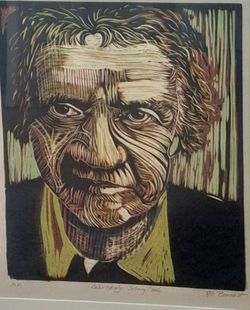 Original Johnny Cash - Color Study - Local artist Rob Bonslett