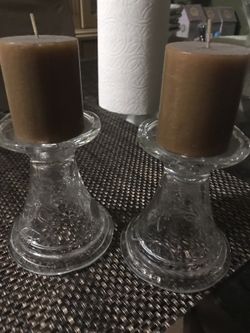 Princess house candle holder set
