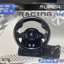 🎮 SuperDrive Racing Wheel GS 550 – Compatible with Xbox, PS4 & PC – $225 (Brand New) 🏎️