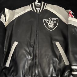 NFL OAKLAND RAIDERS GIII Full Zip AFC Patch Jacket