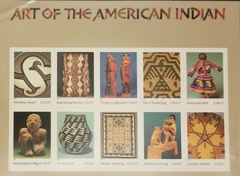 Postage Stamps Art of American Indians