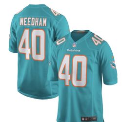 NWOT official dolphins Needham Jersey. Size large.retail $130