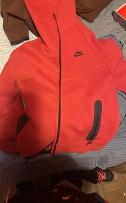 Red Orange Nike Tech