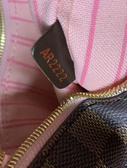 New Authentic Louis Vuitton Ebene Damier Pink/Rose Ballerine