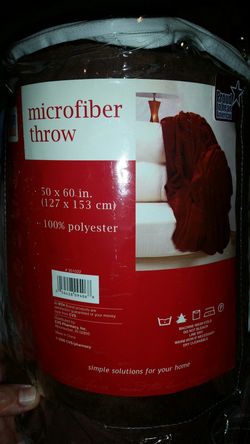 new microfiber plush throw 50 x 60 in