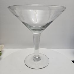 Extra Large Martini Glass  10” High, 9" in Diameter,  Martini Lovers Glass