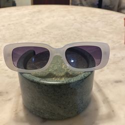 Translucent White Sunglasses